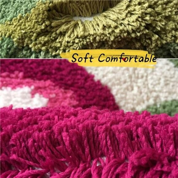 Cherry Bath Mat Cute Non Slip Absorbent Rug for Bathroom Shower Kids Room - Picture 5 of 7